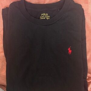 Polo by Ralph Lauren Black Tee with Red Logo